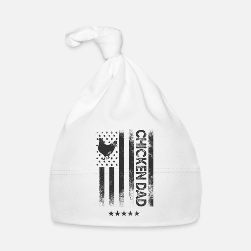 Drapeau américain des États-Unis - Chicken Dad Bonnet bio Bébé
