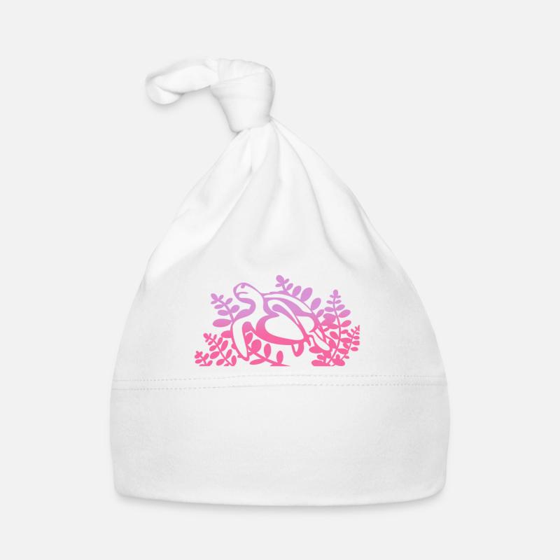 Fille Tortue Mère Eau Mer Bonnet bio Bébé