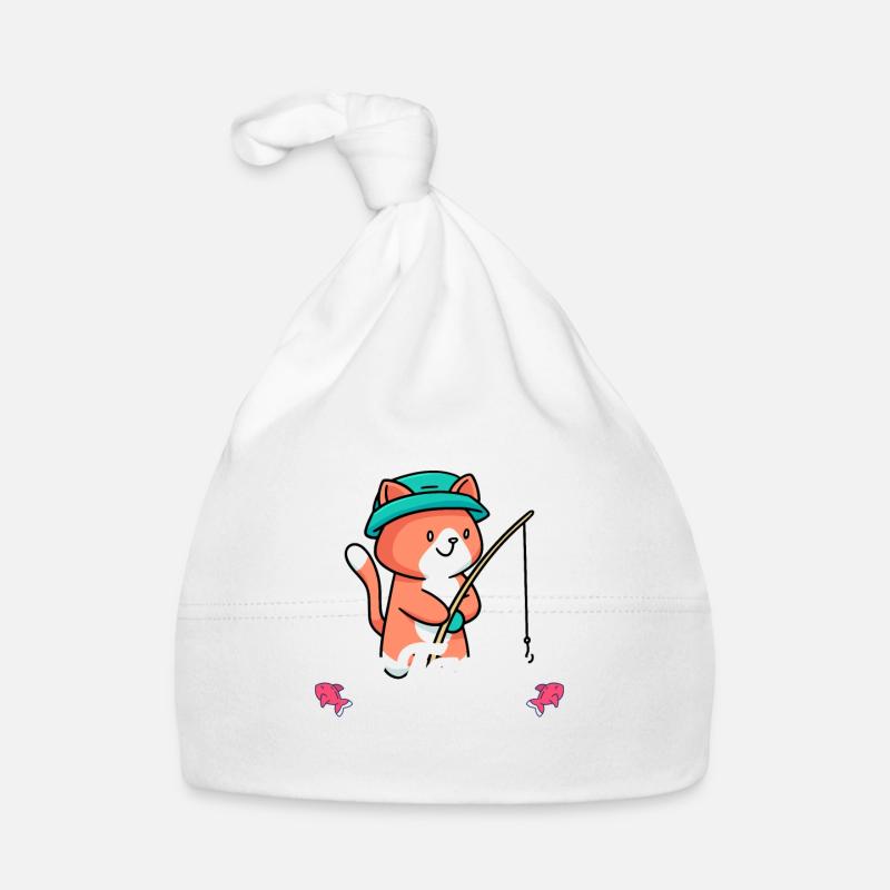 Chat de pêche Enfants Poisson Bonnet bio Bébé