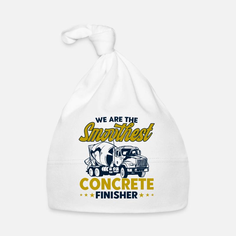 Concrete Concrete Builder Construction Site Gift Organic Baby Cap
