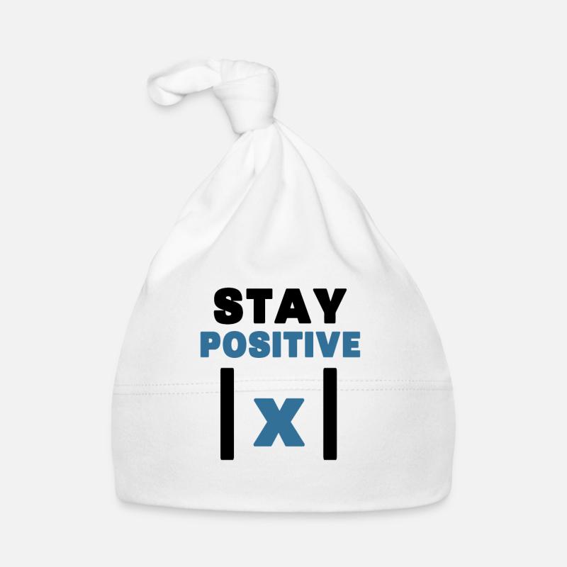 Stay positive nerd funny math teacher Organic Baby Cap