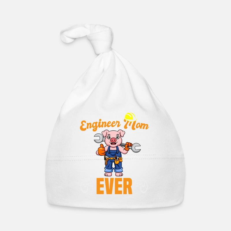 Best Engineer Mom Ever Construction Worker Mommy Baby Bio-Mütze