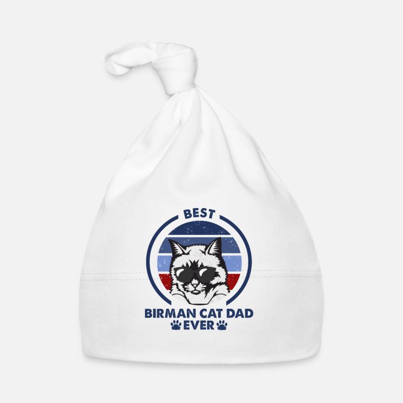Cat Dad - Birman Katze Baby Bio-Mütze