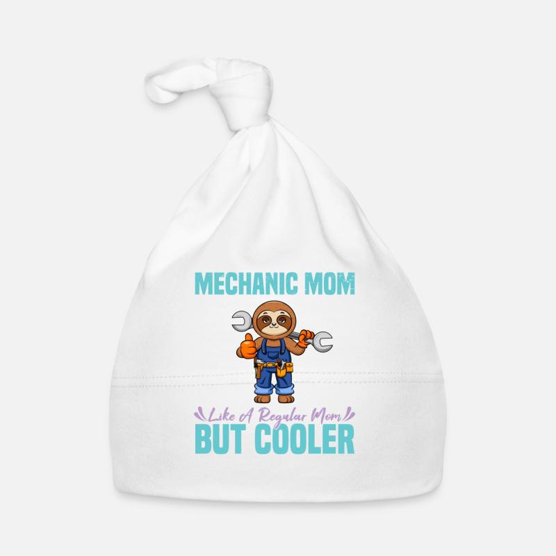 Maman mécanicienne comme une maman régulière mais plus cool Bonnet bio Bébé