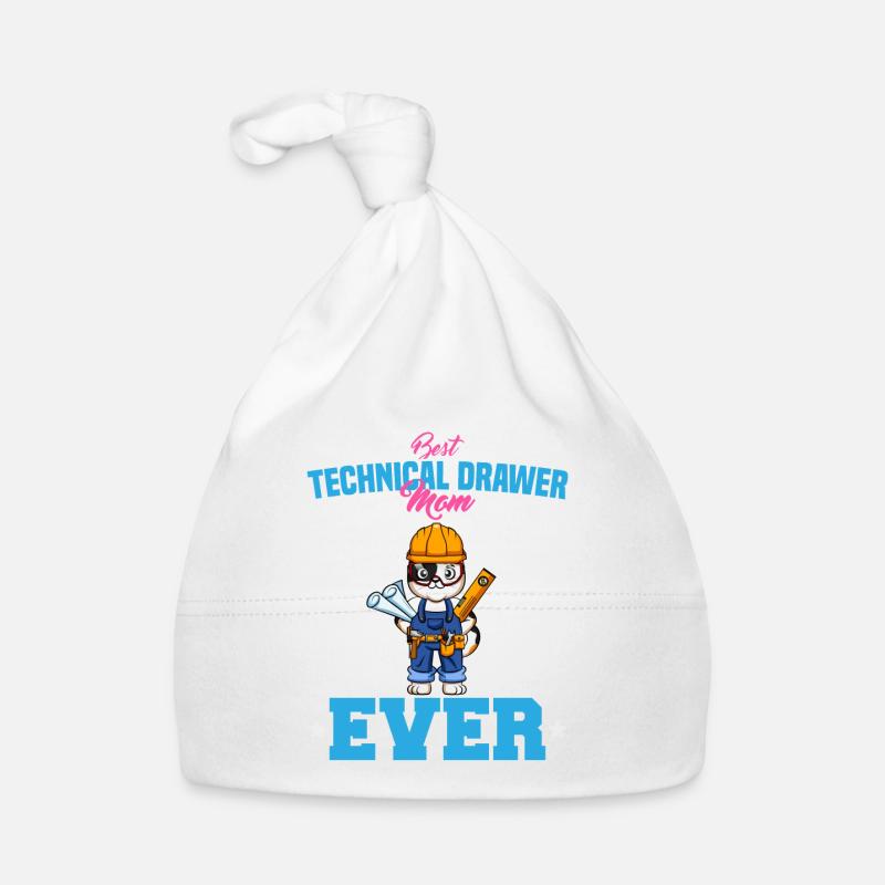 Meilleur dessinateur technique Maman Jamais drôle Archtect Cadeau Bonnet bio Bébé