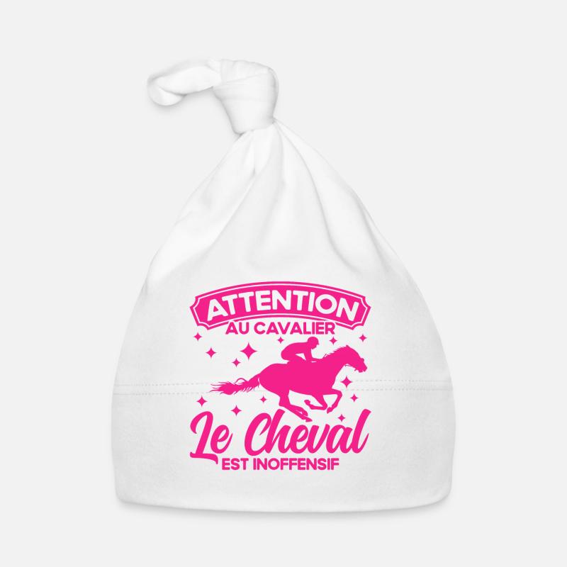 Cadeau Cavalier Cavalier Cheval Bonnet bio Bébé