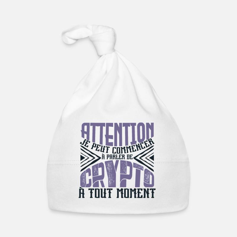 Avertissement, crypto à tout moment. Bonnet bio Bébé
