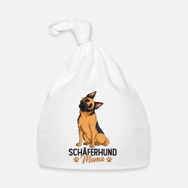 Deutscher Schäferhund Baby Bio-Mütze