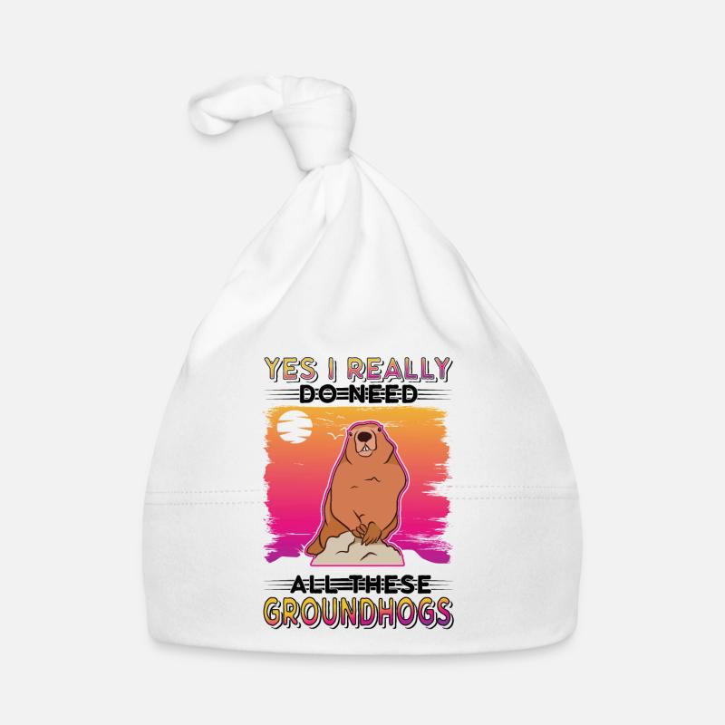 Murmeltier Groundhog Day Waldmurmeltier Baby Bio-Mütze