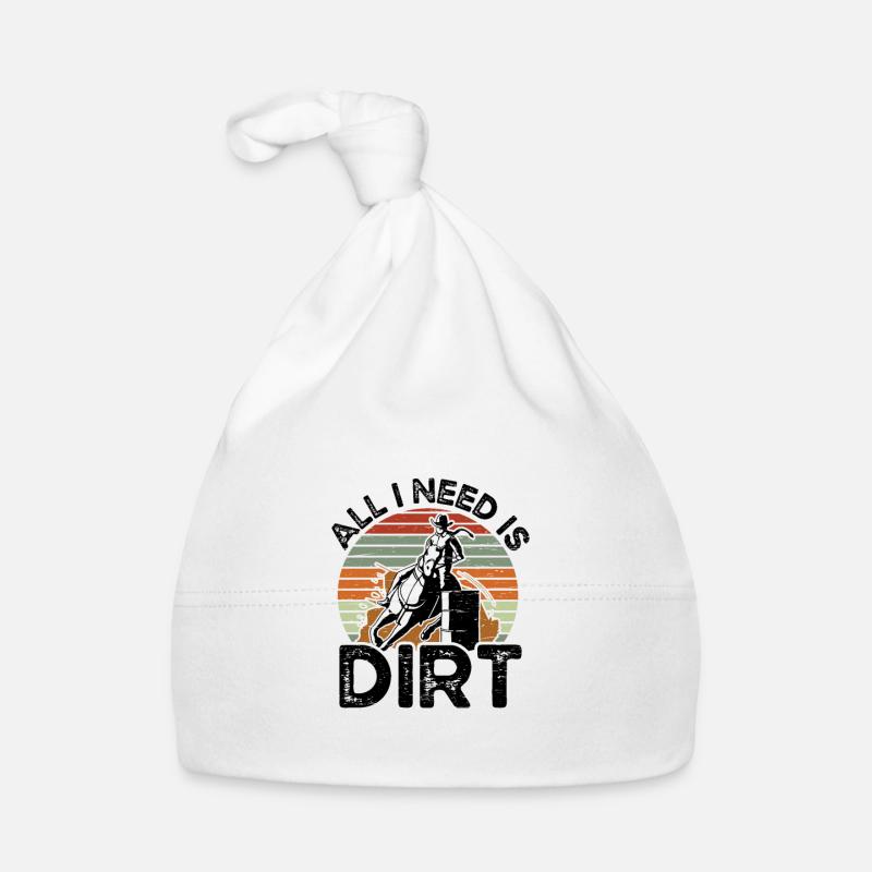 Ich Brauche Ein Dirt Barrel Racing Equestrian Baby Bio-Mütze
