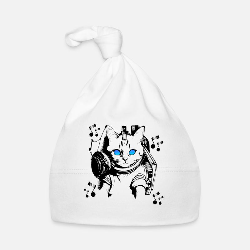 DJ chat avec écouteurs Bonnet bio Bébé