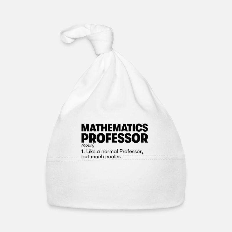 Mathematics Professor Organic Baby Cap