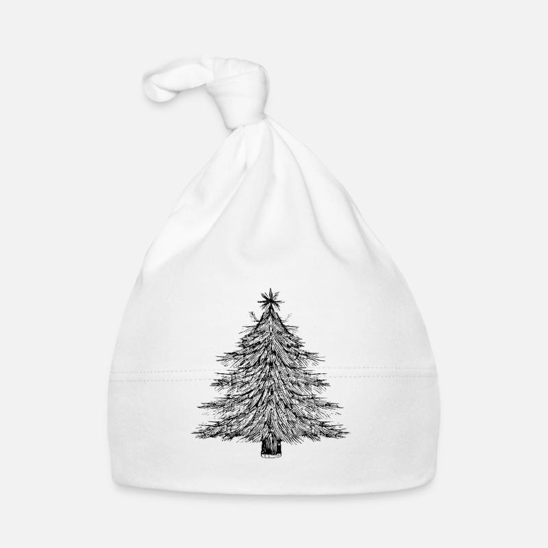 Christmas Tree Christmas Tree Holiday Winter 6 Organic Baby Cap