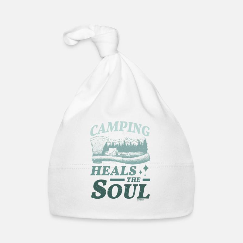 Le camping guérit l’âme Bonnet bio Bébé