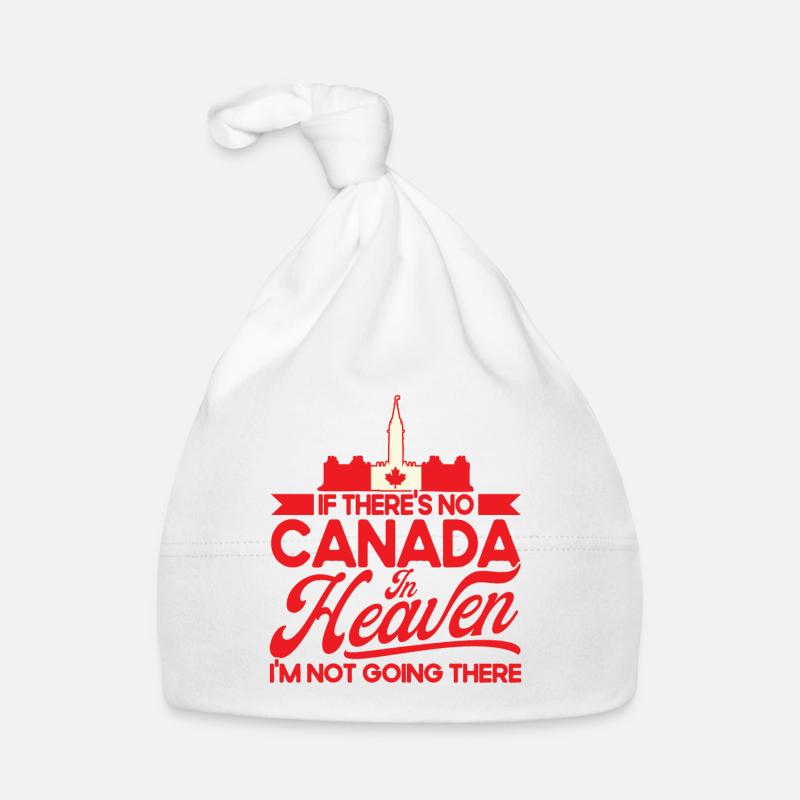 Racines canadiennes Canada Vacances Canada Cadeau - Bonnet bio Bébé - blanc