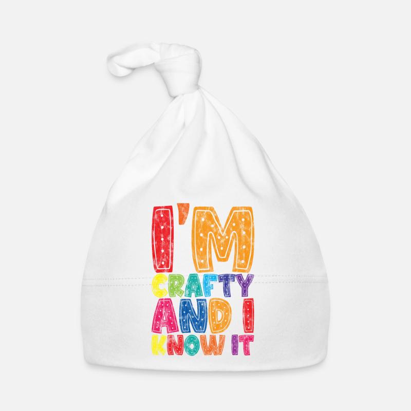 I'm Crafty And I Know It 3 Baby Bio-Mütze