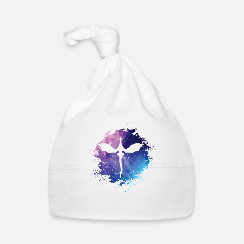 Signe du zodiaque de la tache du dragon - Bonnet bio Bébé - blanc