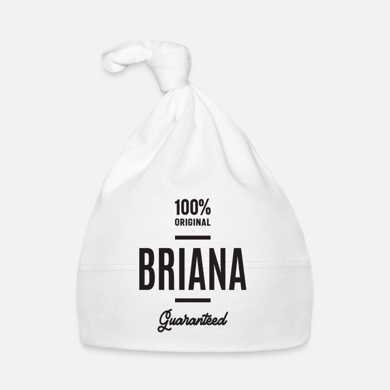 Briana Personalized Name Organic Baby Cap