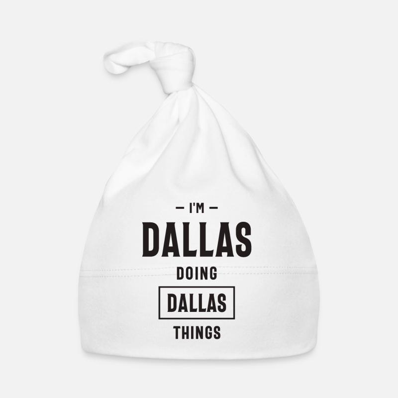 Dallas Personalized Name Organic Baby Cap