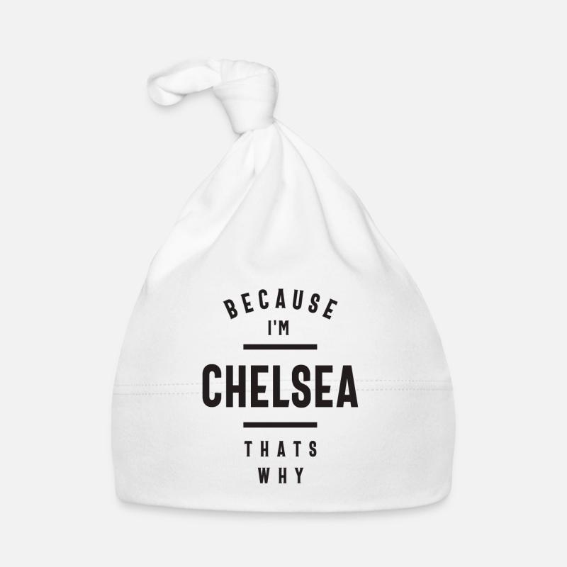 Chelsea Personalized Name Organic Baby Cap