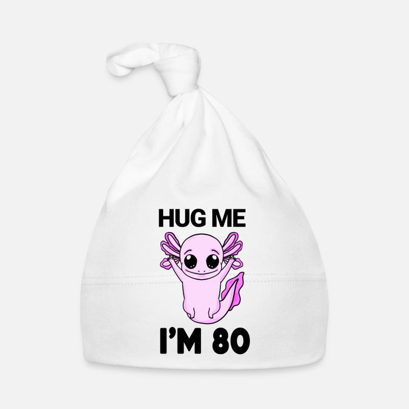 80 birthday - 80 years - hug Organic Baby Cap