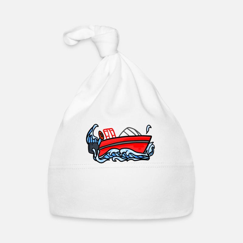 Bateau de pompiers Bonnet bio Bébé