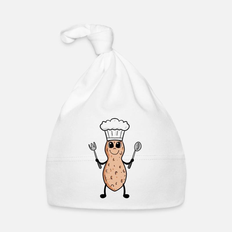 Peanut Chef Cooking Restaurant Gift Organic Baby Cap