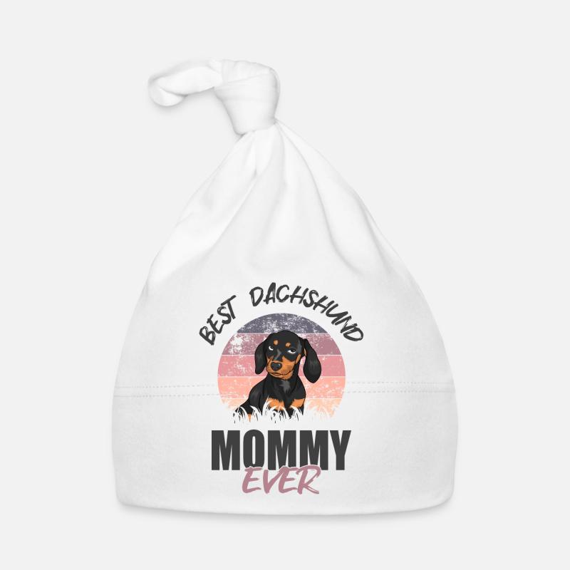 Meilleure maman teckel Bonnet bio Bébé