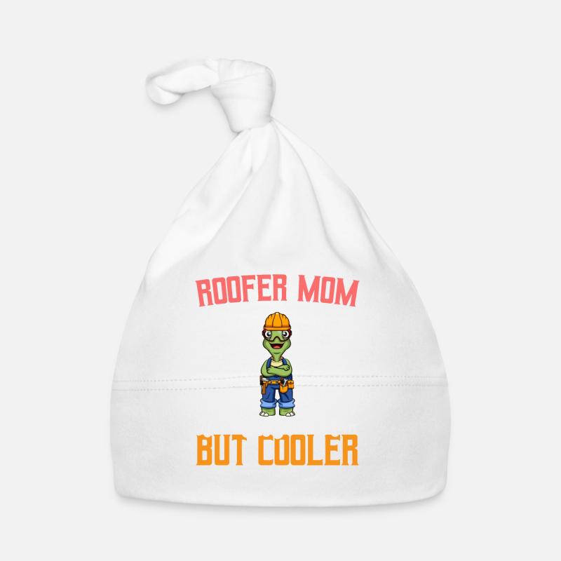 Roofer Mom Like A Regualr Mom But Cooler Baby Bio-Mütze
