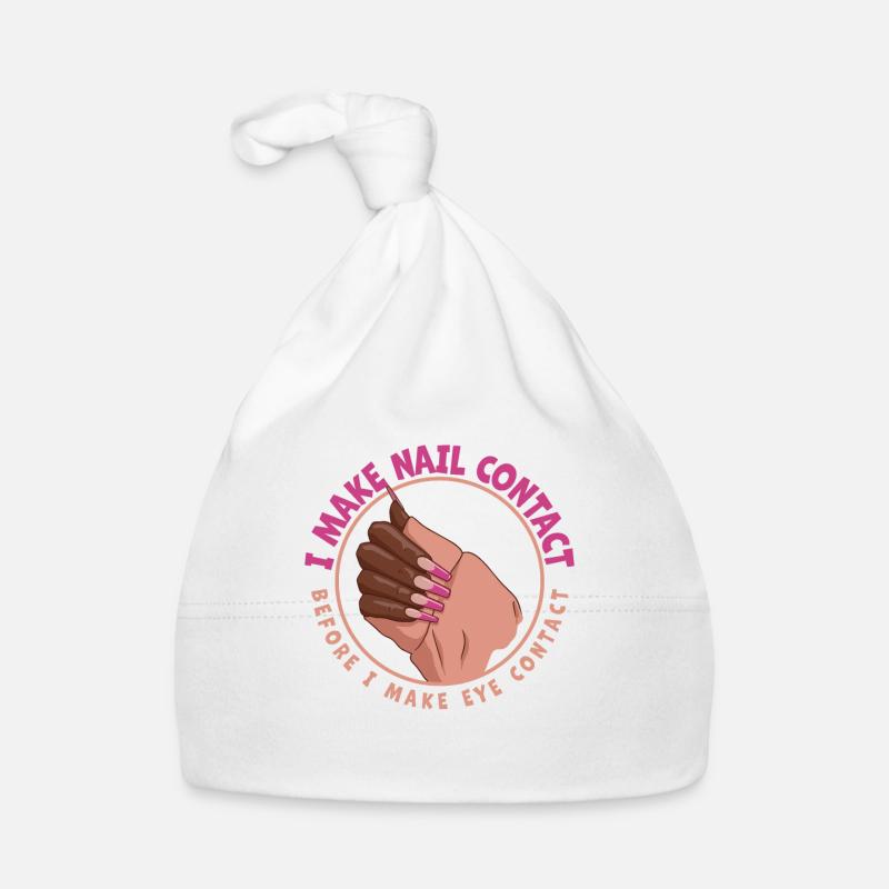 I make nail contact before nail tech Organic Baby Cap