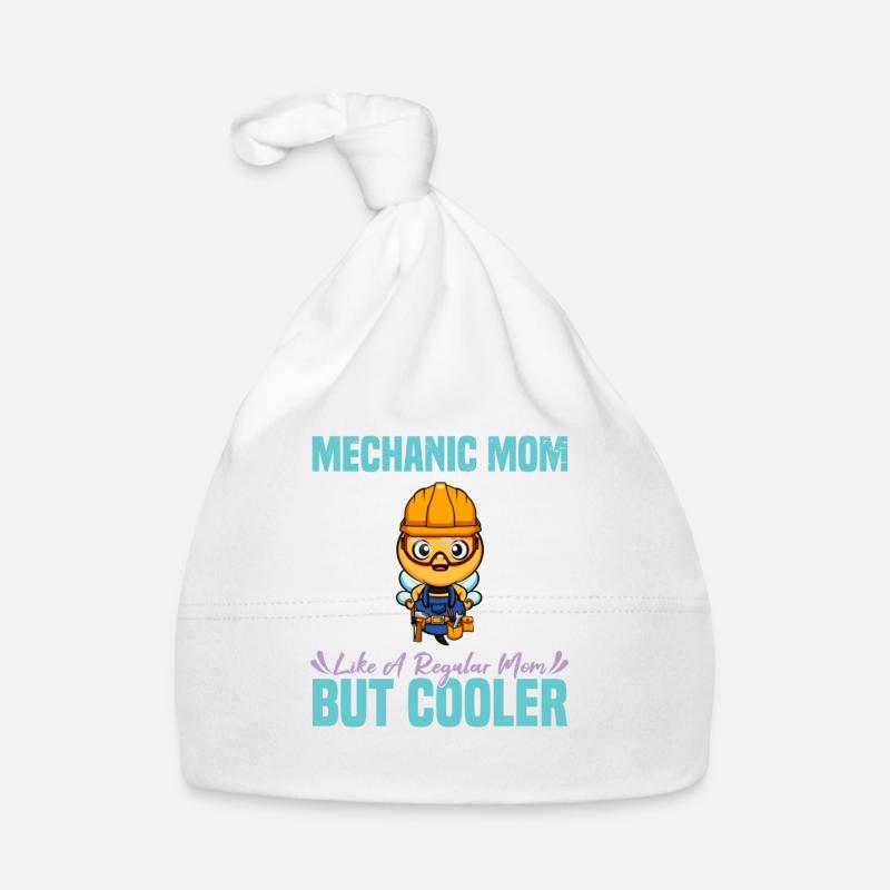 Maman mécanicienne comme une maman régulière mais plus cool Bonnet bio Bébé