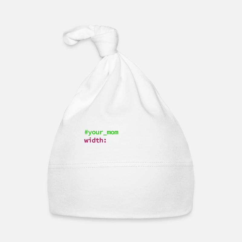 Code de codage des développeurs de programmeurs Web et CSS Bonnet bio Bébé