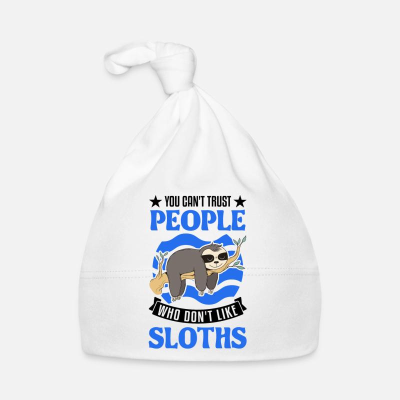 Sloth lover Organic Baby Cap