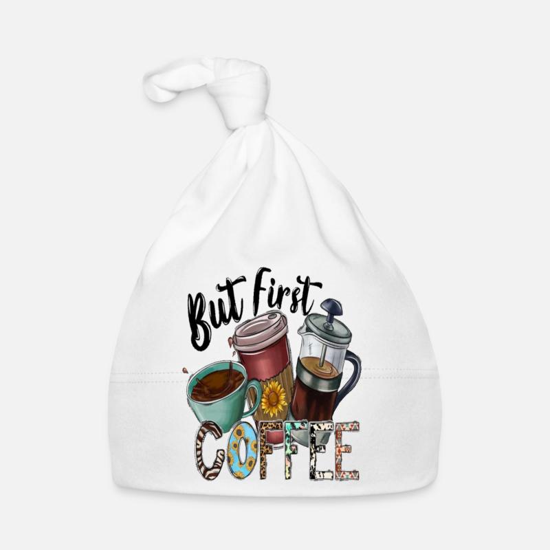 But First Coffee Organic Baby Cap