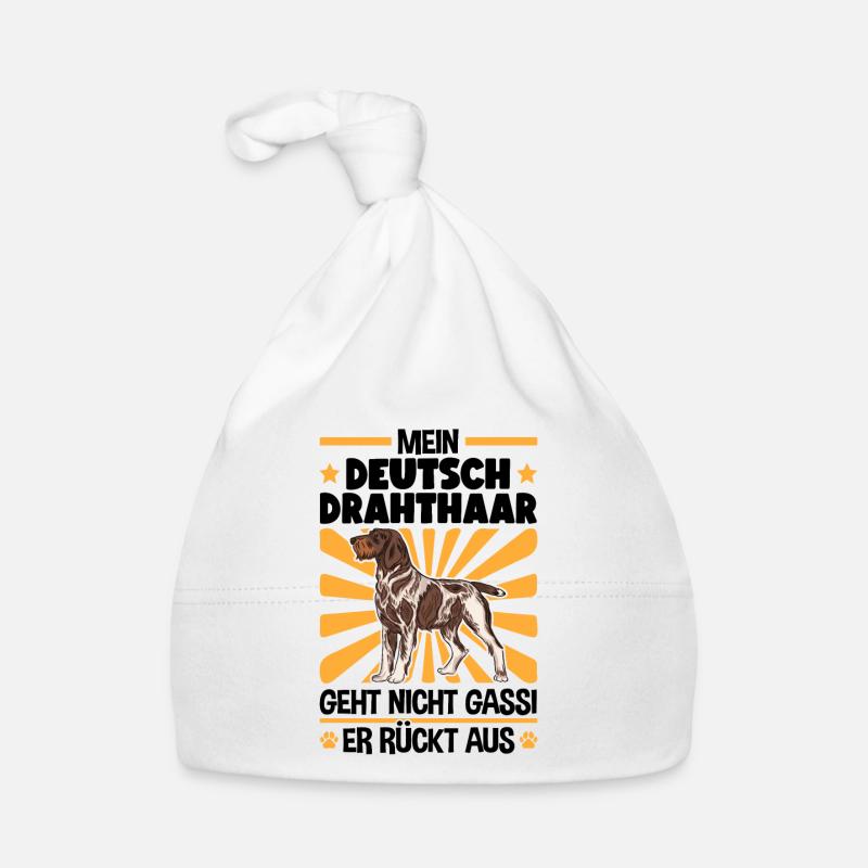 Deutsch Drahthaar Gassi gehen Jagdhund Baby Bio-Mütze