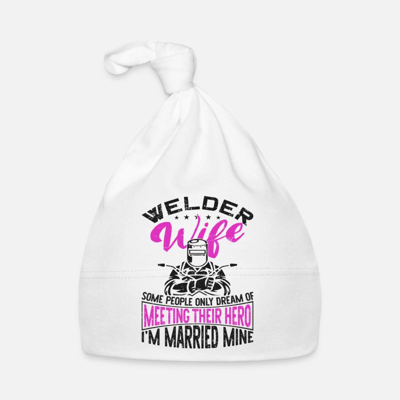 Welder Welding Marriage Wedding Baby Bio-Mütze