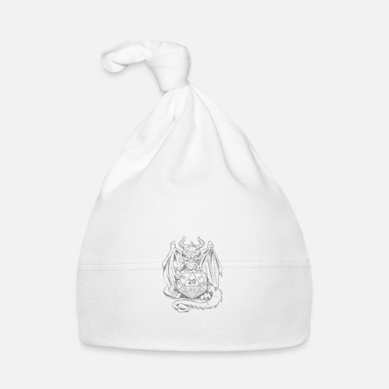 Stylo et papier pour RPG Gaming Father - Bonnet bio Bébé - blanc