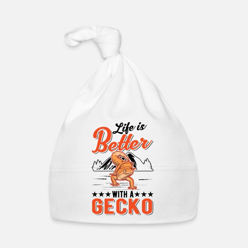 La vie est meilleure avec un Gecko Leopard Gecko Bonnet bio Bébé