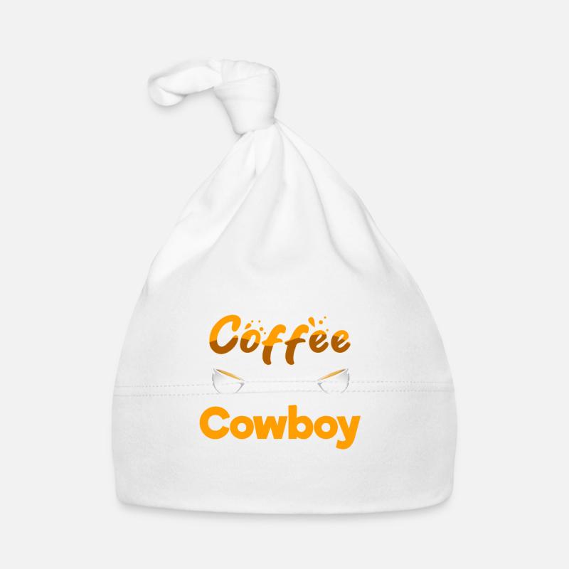 Half Coffee Half Cowboy Funny Herdsman Humor Rodeo Organic Baby Cap