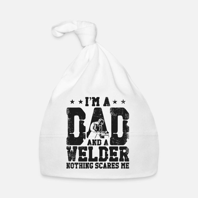 Welder Welding Dad Father Vintage Baby Bio-Mütze