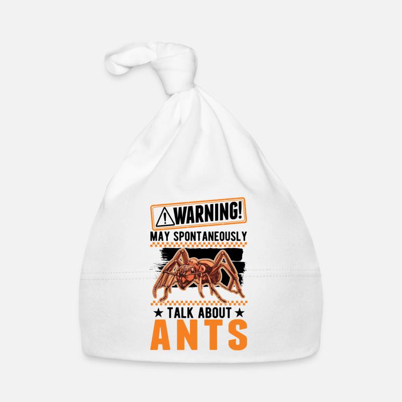Warning ants ant farm fire ants Organic Baby Cap