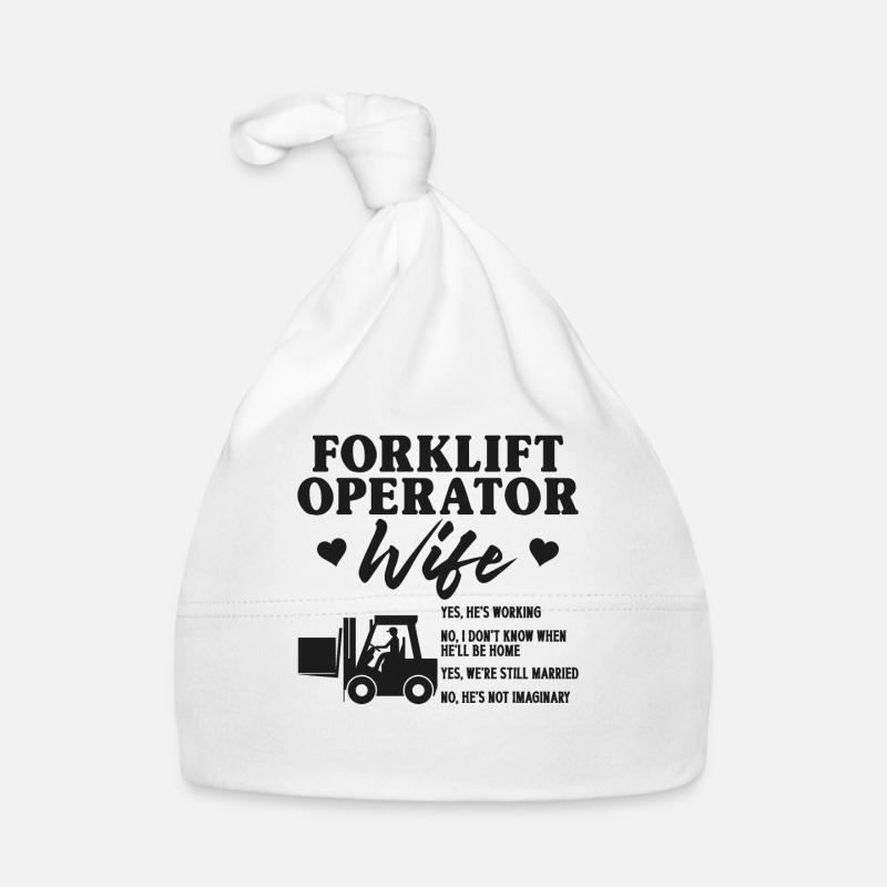 Certified Forklift Truck Operator Organic Baby Cap