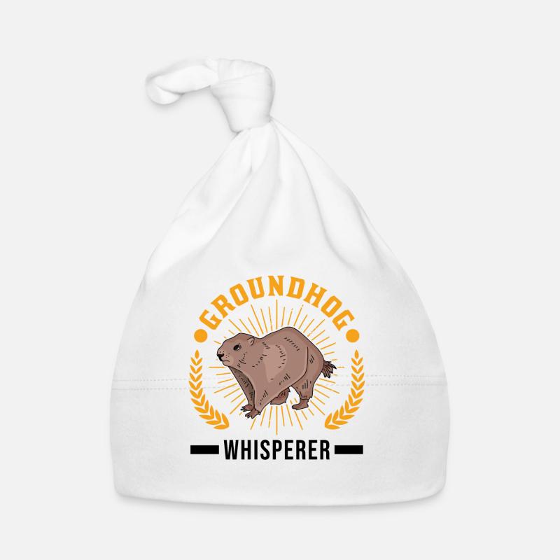 Murmeltier Flüsterer Groundhog Waldmurmeltier Baby Bio-Mütze