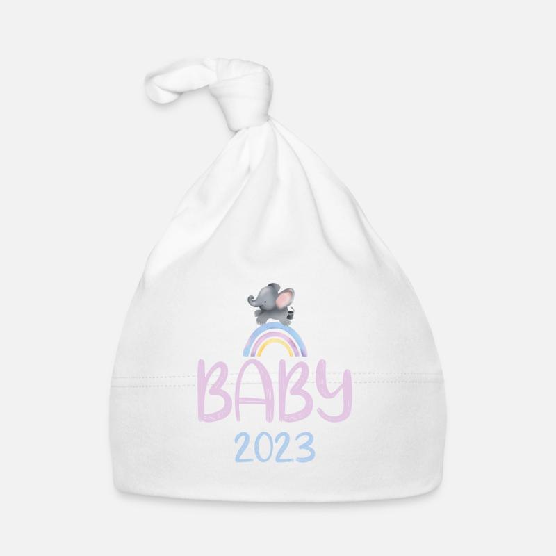 Baby 2023 Cute elephant Organic Baby Cap