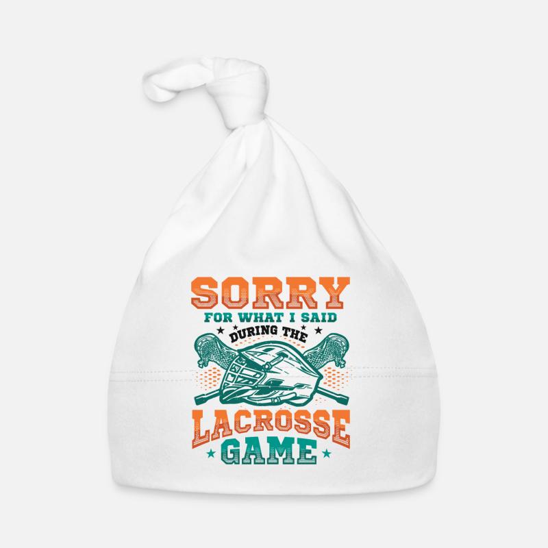 Sorry I did while playing lacrosse Organic Baby Cap