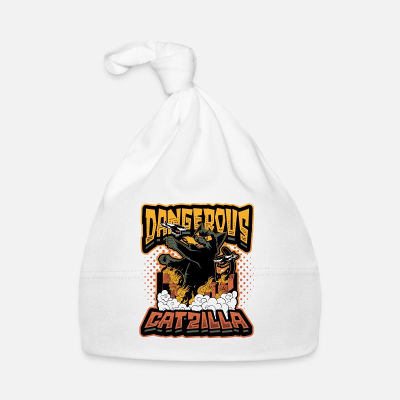 Gefährlicher Catzilla Baby Bio-Mütze