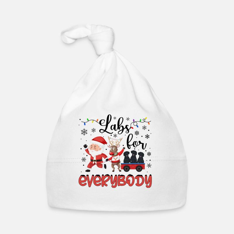 Cadeau de chien d’or de Noël Labrador Bonnet bio Bébé