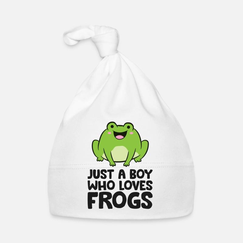 Juste un garçon qui aime les grenouilles Bonnet bio Bébé