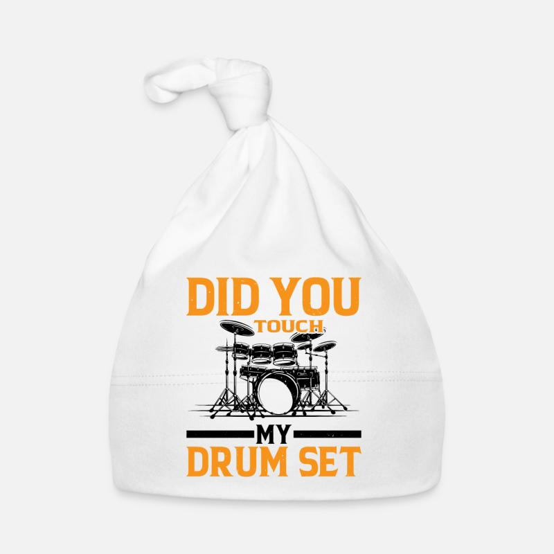 Did You Touch My Drum Set 9 Baby Bio-Mütze