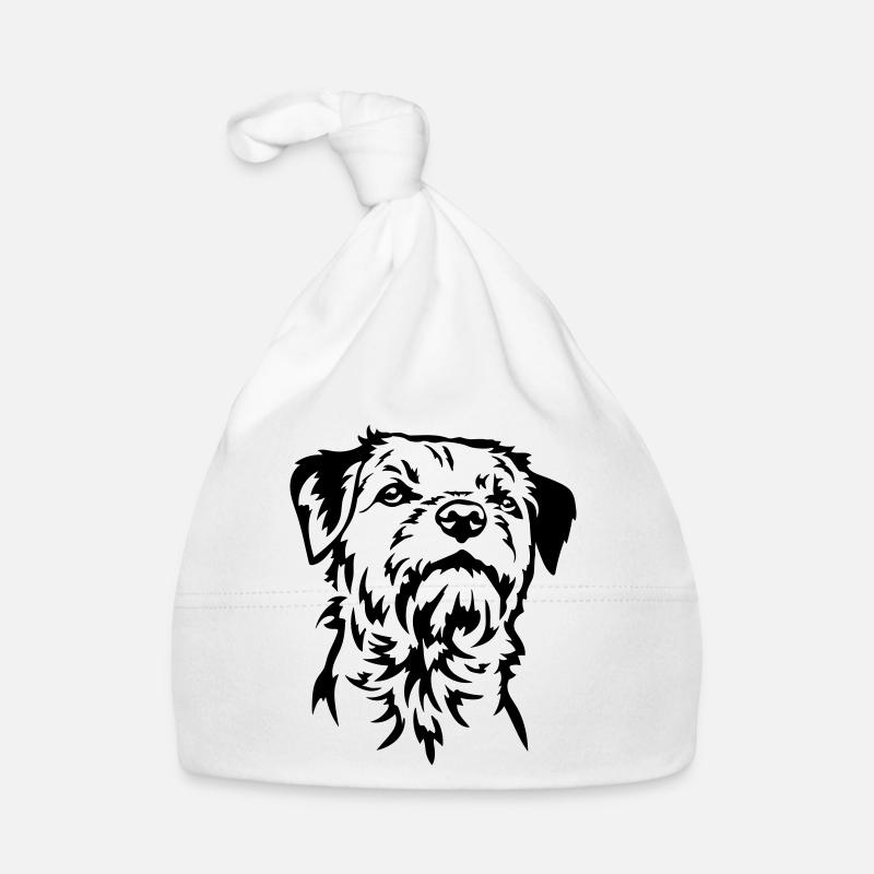Border Terrier Kopf Baby Bio-Mütze
